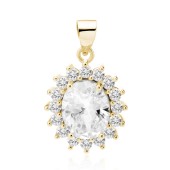 Pandantiv argint placat cu aur galben cu pietre DiAmanti Z0685C1G_W-DIA